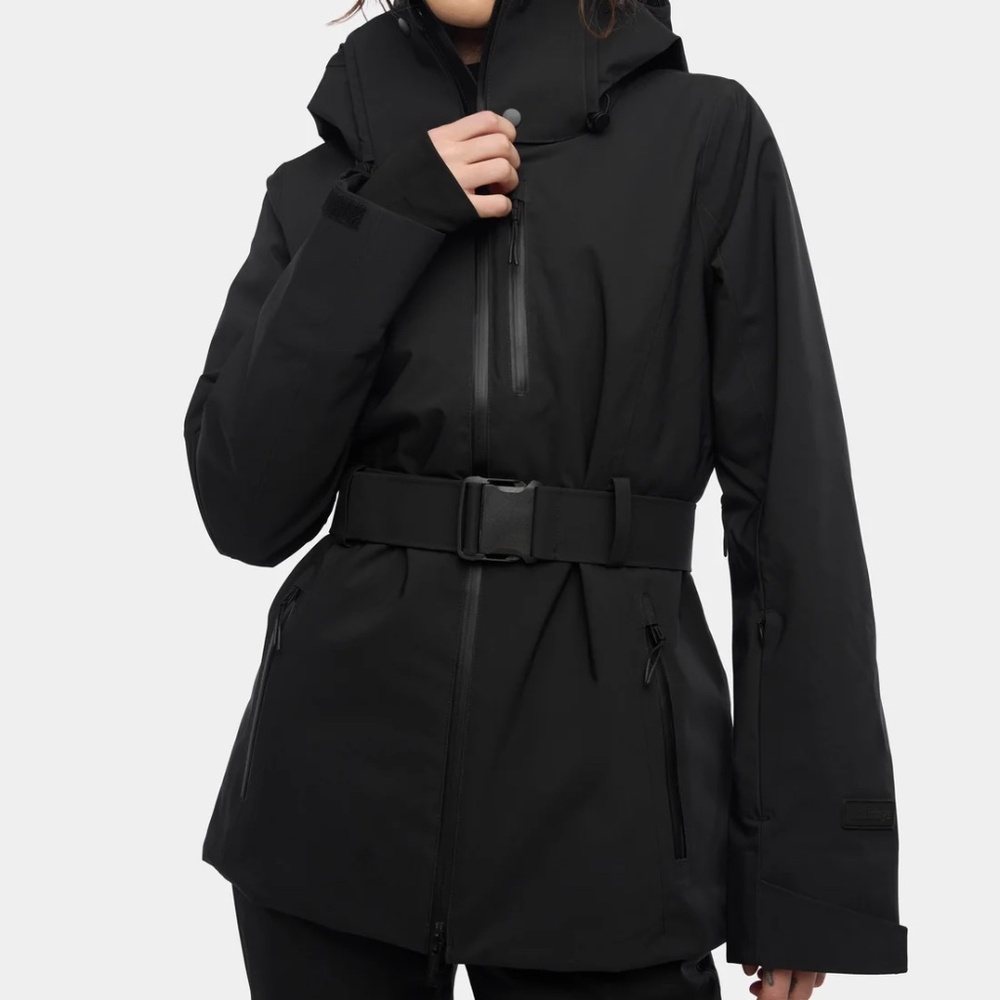 EUC Halfdays Aston Ski Jacket in Black - M